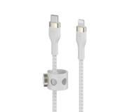 BELKIN Kabel BoostCharge USB-C/Lightning Silikonowy w oplocie 3m biały CAA011bt3MWH - 733152 - zdjęcie 2